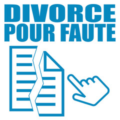 Logo divorce pour faute.