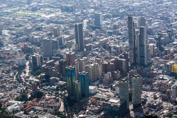 Panorama of Bogota from Monserrate