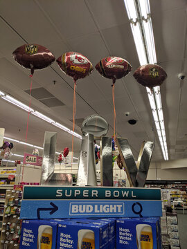 Super Bowl LIV Bud Light Football Display