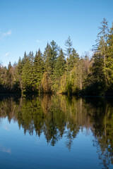 Fototapeta na wymiar カナダ、コキットラムの美しい湖