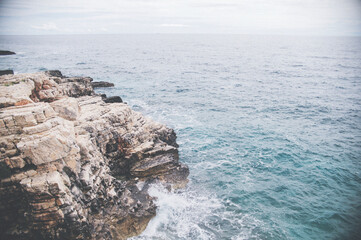 rocks and sea