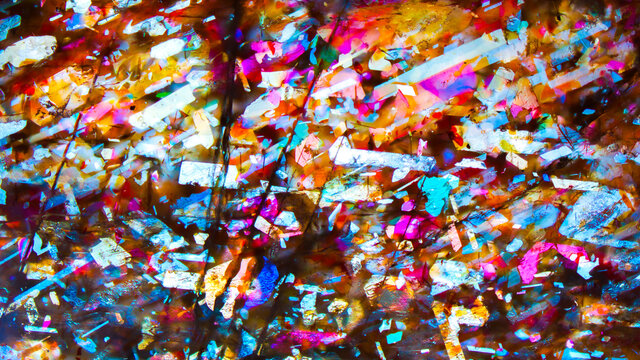 Sunstone (heliolite) colorful background 