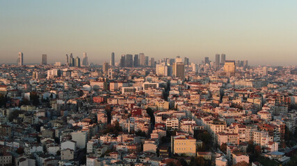 aerial view of istanbul city