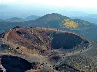 Crat&egrave;re de l'Etna volcan de Sicile