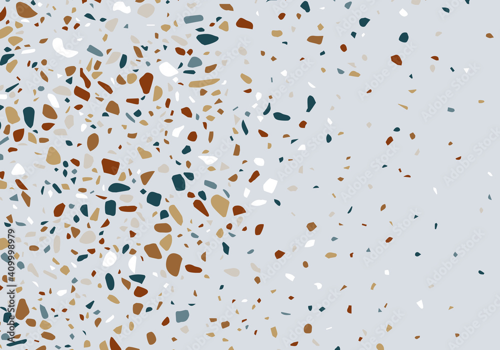 Poster colorful pattern with venetian terrazzo. marble texture with scattered stone. modern minimalist floo
