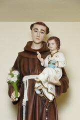 saint Anthony of lisbon and child Jesus catholic image