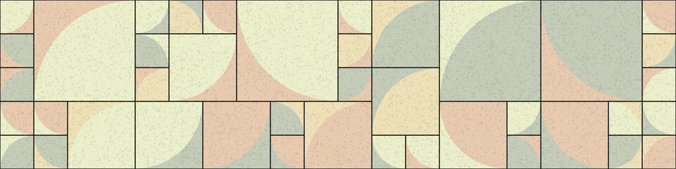 Fototapeta premium Abstract Geometric Pattern generative computational art illustration