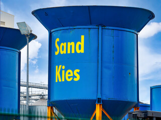 Silo Sand und Kies