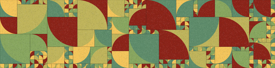 Abstract Geometric Pattern generative computational art illustration