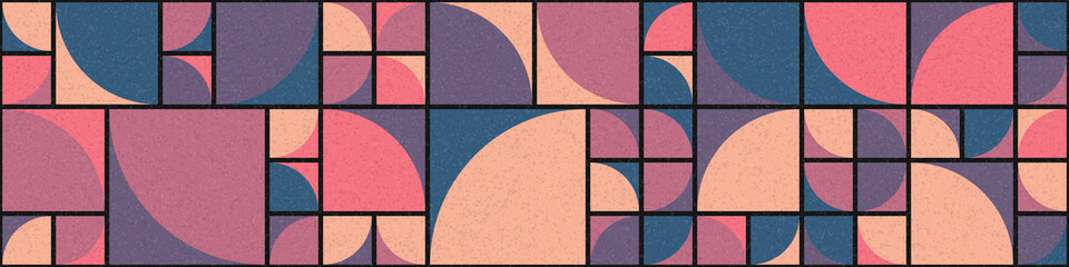 Abstract Geometric Pattern generative computational art illustration