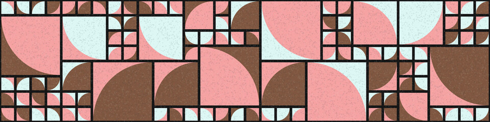 Abstract Geometric Pattern generative computational art illustration