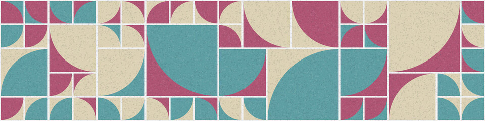 Fototapeta premium Abstract Geometric Pattern generative computational art illustration