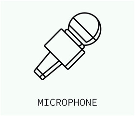 microphone icon vector illustration