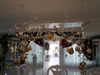 chandelier in the hotel