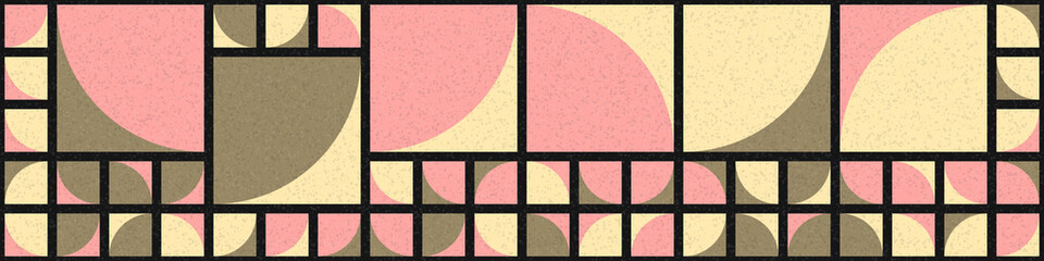 Abstract Geometric Pattern generative computational art illustration