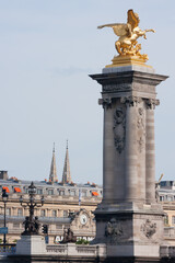 Alexander's third bridge in Paris on a spring day. France - 410008104