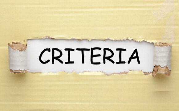 Criteria Word Concept