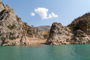 Dark Canyon (Karanlik Kanyon in Turkish) in Kemaliye, Egin, Erzincan, Turkey. Euphrates River in Turkey..