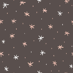 Hand drawn stars pattern