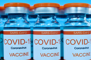 Ampoules with sars-cov-2 vaccine