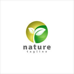 Nature Logo with circle style