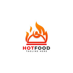 Hot Food Logo Template