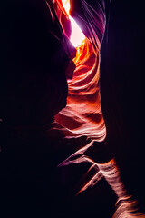 Beautiful colors at the Antelope canyon, Arizona