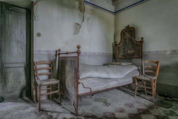 Old room in an abandoned house