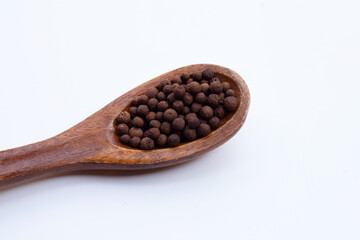 Allspice isolated on white background