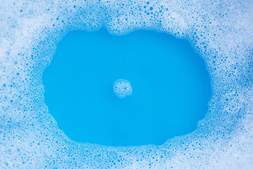 Frame made of detergent foam bubble.