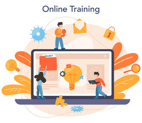 Project management online service or platform. Successful strategy,