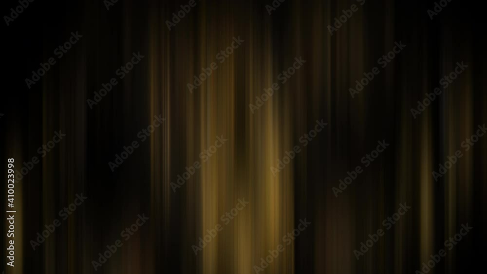 Poster animation loop dark yellow gold light flickering vertical lines. abstract cg animation twisted gradi