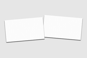 Realistic blank business card illustration for mockup