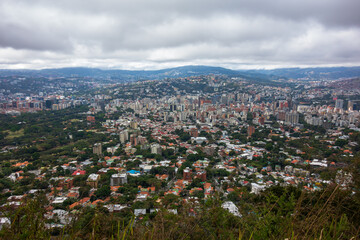 Top view of Caracas from Avila National Park (Venezuela).