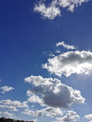 blue sky with clouds