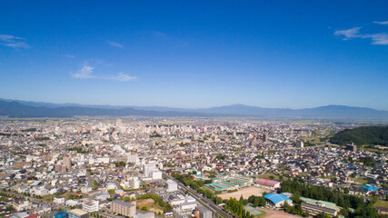 《山形県》山形市内の街並み