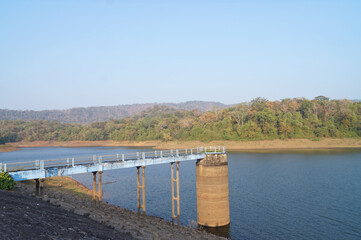 Fototapeta premium Reservoir of vazhani dam, Thrissur, Kerala, India