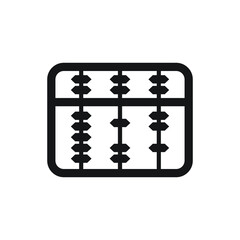 Abacus icon design. isolated on white background. vector illustration