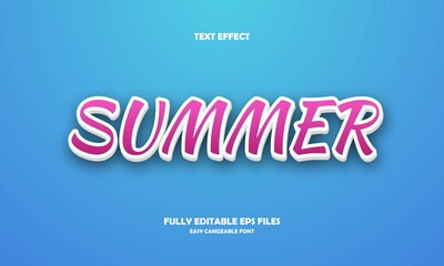 summer style text effect