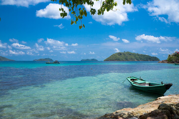 Naklejka na ściany i meble Nam Du island. A tranquil island with beautiful beach in Kien Giang, Vietnam. 