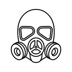 respirator icon. gas mask icon. vector illustration