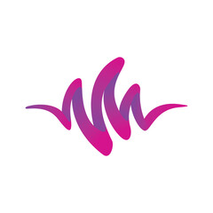 Pulse logo template design vector