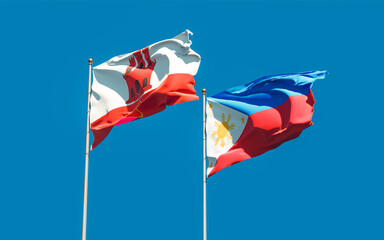 Flags of Gibraltar and Philippines.