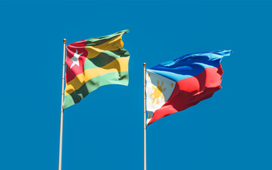 Flags of Togo and Philippines.