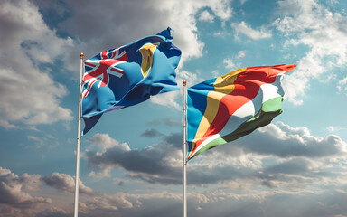 Flags of Turks and Caicos Islands and Seychelles.