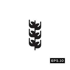 Grain Vector. Grain Symbol Silhouette Vector