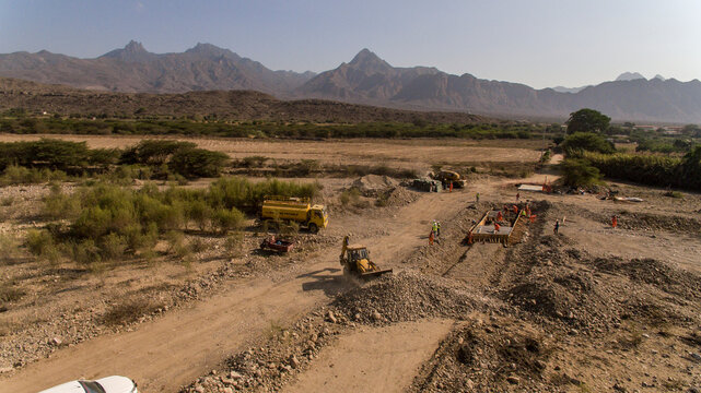 Fotos a&eacute;reas de construcci&oacute;n de carreteras, caminos y v&iacute;as