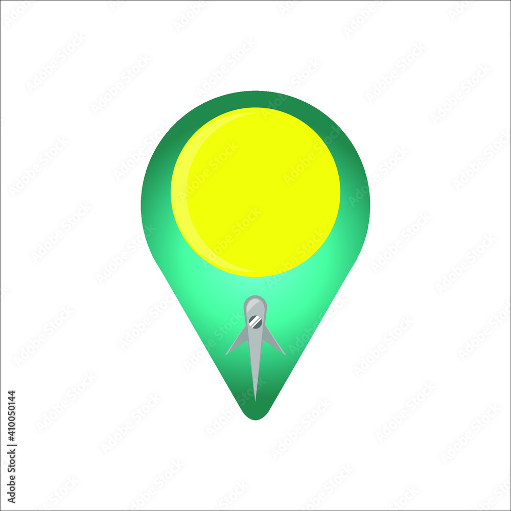 Poster flat, isolated and trendy style maps logos. maps logo background for your website design logo, app, 