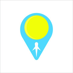 flat, isolated and trendy style maps logos. Maps logo background for your website design logo, app, UI. Vector icon illustration, EPS10.