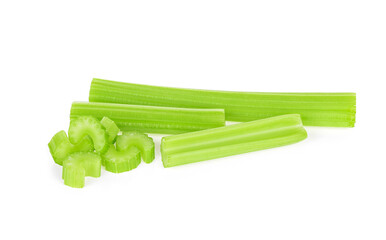 celery isolated on white background
